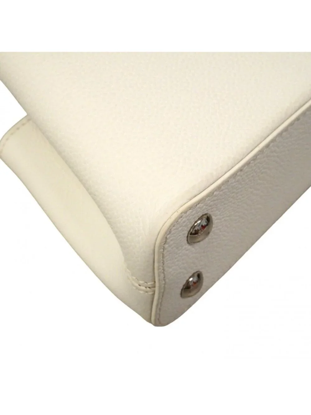 Louis Vuitton Handbag Capucines East West Mini Optical White 2-Way